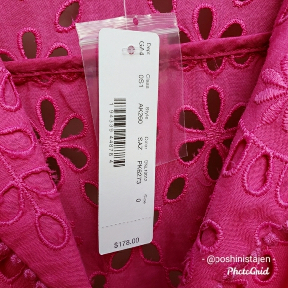 NWT J. Crew Short Sleeve A-line Eyelet Dress - Picture 11 of 14